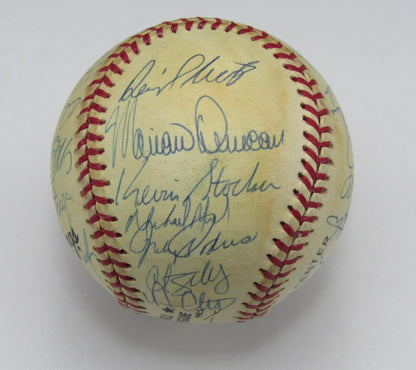 Curt Schilling Signed 191885 Phillies Team Baseball 33 Van Slyke ONL