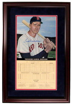 Ted Williams Red Sox Signed 12X18 Lithograph W/