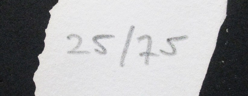 Antoni Clave Carborundum Print Black Dot Red Dot Signed Ed25 Spain Sheet Only