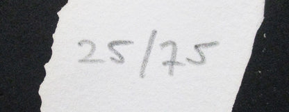 Antoni Clave Carborundum Print Black Dot Red Dot Signed Ed25 Spain Sheet Only