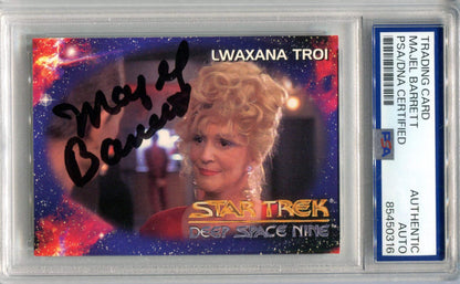 Lwaxana Troi Skybox Stark Trek Deep Space Nine Psa Authentic Auto Card