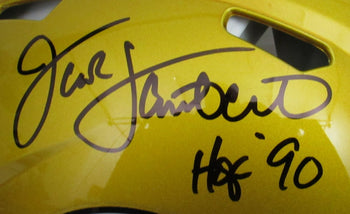 Jack Lambert Hof Signed Steelers Full Size Flash