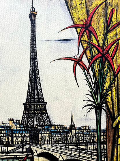 Bernard Buffet Lithograph Certified Coa Signed Op In Pen