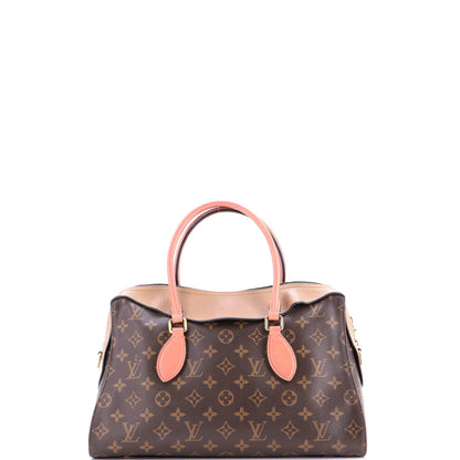 Louis Vuitton Tuileries Handbag Monogram Canvas With Leather