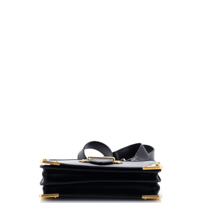 Prada Cahier Crossbody Bag Leather And Saffiano Leather Large