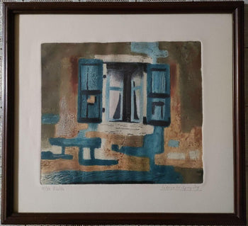 Silvia H Gonzalez Color Etching Print Pencil