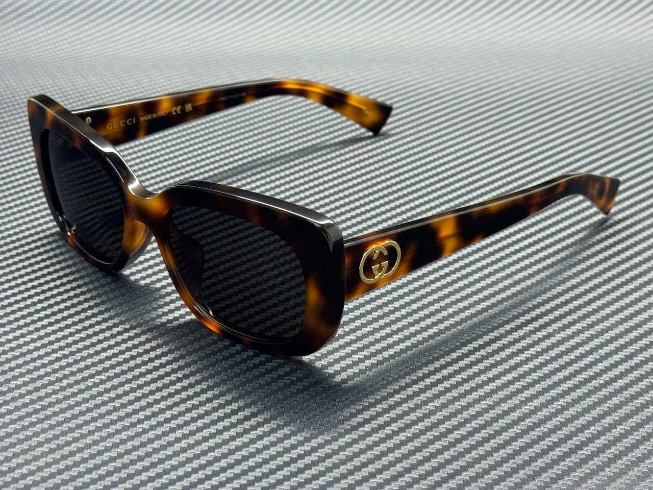 GUCCI GG1979SK 002 Havana Grey Women's 55 mm Medium Sunglasses