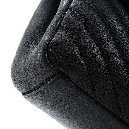 Saint Laurent Classic Monogram College Bag Matelasse Chevron Leather Medium