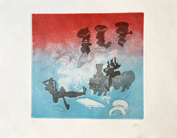 Roberto Sebastian Matta Etching, Hand Signed Rare