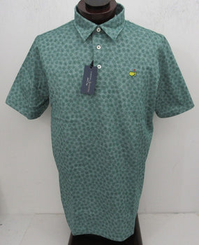 2024 Masters Clubhouse Collection Green Floral Polo With Logo Size Xl Nwt 188210