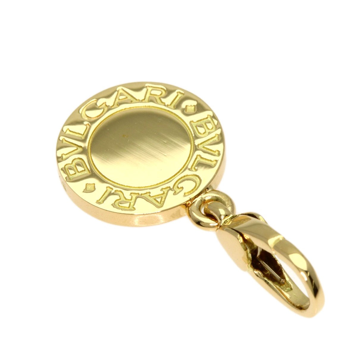 Gold BVLGARI Coral Pendant top K18 Yellow