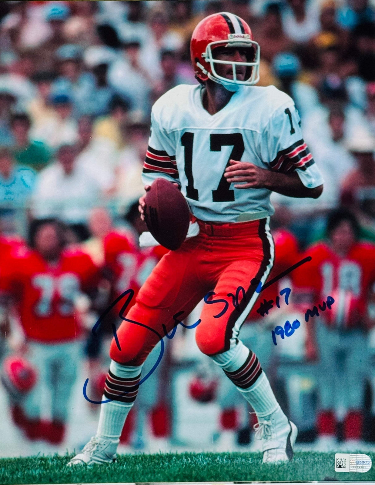 Brian Sipe Autographed 8X10 Football Photo