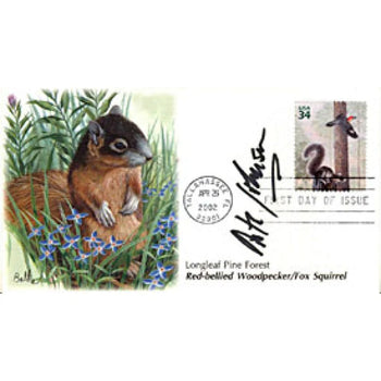 Arte Johnson Signed First Day Of Issue Longleaf