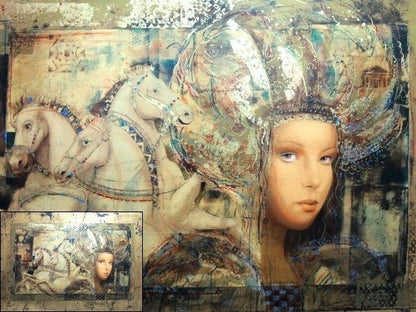 Csaba Markus Carthage Horse Lithograph Print Signed Realism Hungary 252/385