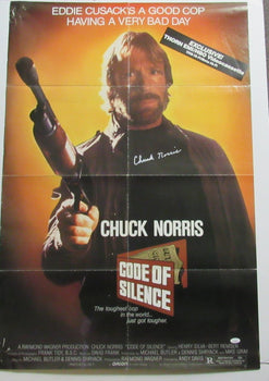 Chuck Norris Autographed Movie Poster 27X40 