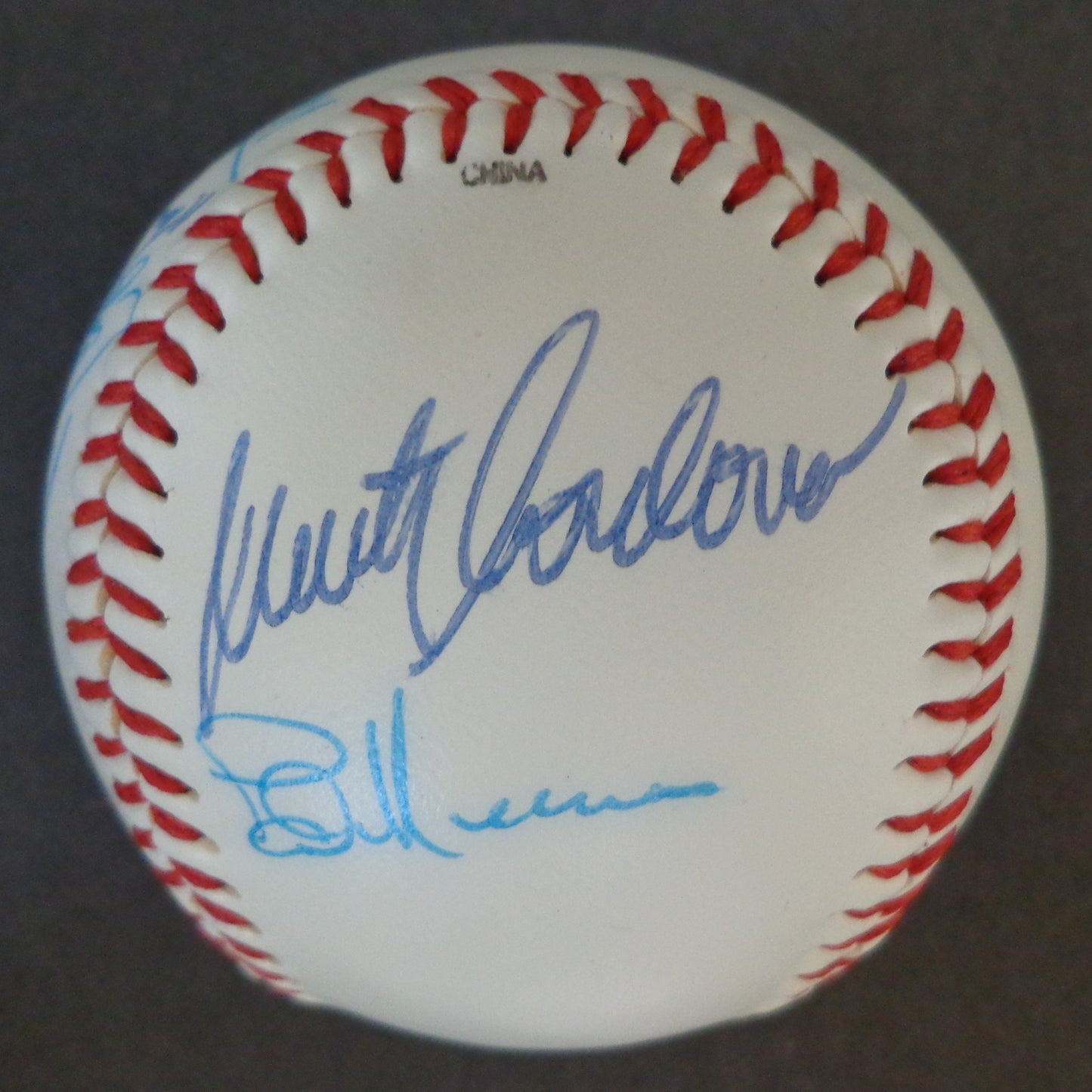 Minnesota Twins Multi-Autographed By 8 Players Oal Twins Logo Baseball 155685