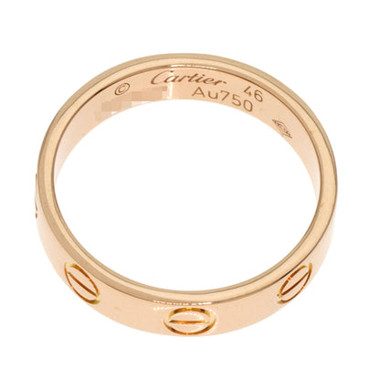 Cartier   Ring Mini Love Ring #46 K18 Pink Gold