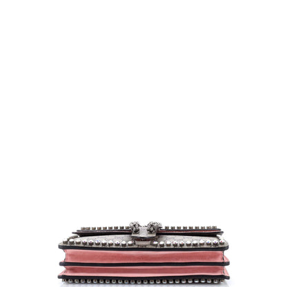 Gucci Dionysus Bag Crystal Embellished Gg Coated Canvas Small