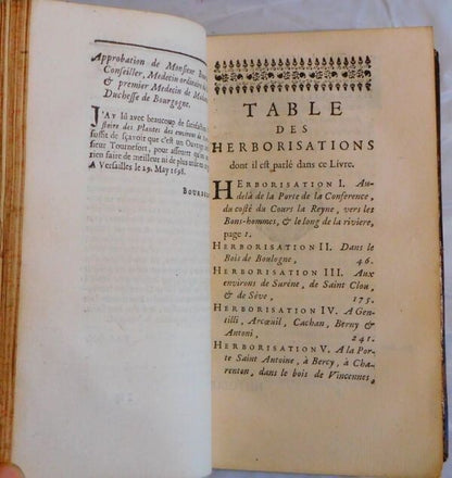Histoire Des Plantes Qui Naissent Aux Environs De Paris - 1St Edition, 1698