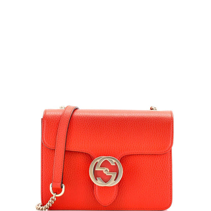 Gucci Interlocking Shoulder Bag Leather Small