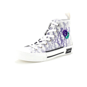Christian Dior X Kenny Scharf Men'S B23 High-Top Sneakers Oblique Coated Canvas