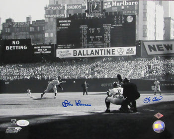 Yogi Berra/Don Larsen Dual-Signed 11X14 Photo