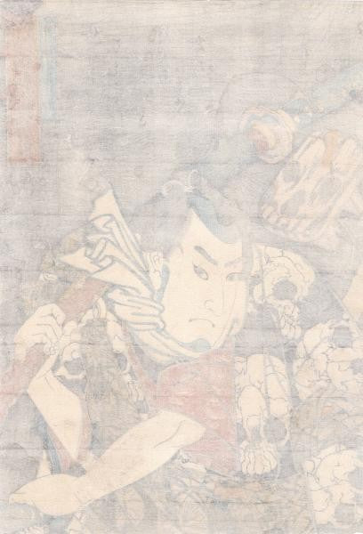 Utagawa Kuniyoshi Woodblock Print Nozarashi Gosuke 1845 Japanese Ukiyo E Art