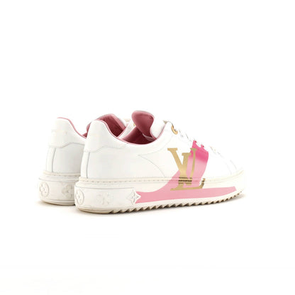 Louis Vuitton Women'S Time Out Sneakers Wild At Heart Monogram Print Leather
