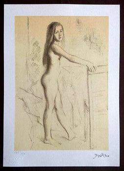 Balthus Lithograph Coa Signed Numbered Stamped (Egon Schiele)