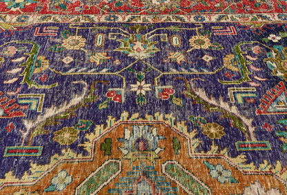 Rug Oriental Distressed 9X12 Traditional Floral Carpet Living Room Vintage