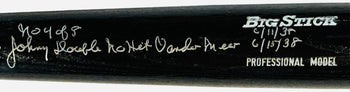 Johnny Vander Meer Autographed Rawlings Big Stick Bat (Jsa)