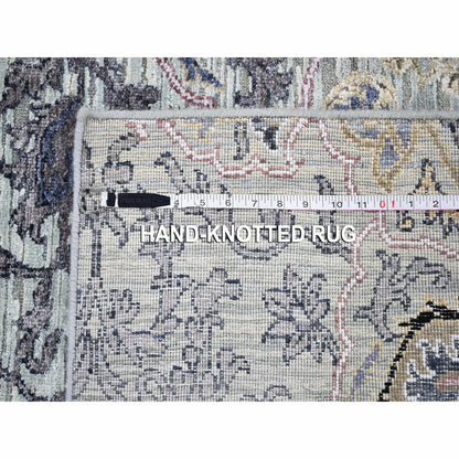 3'X5'3" The Maharaja Pure Silk With Text Wool Hand Knotted Exemplar Rug
