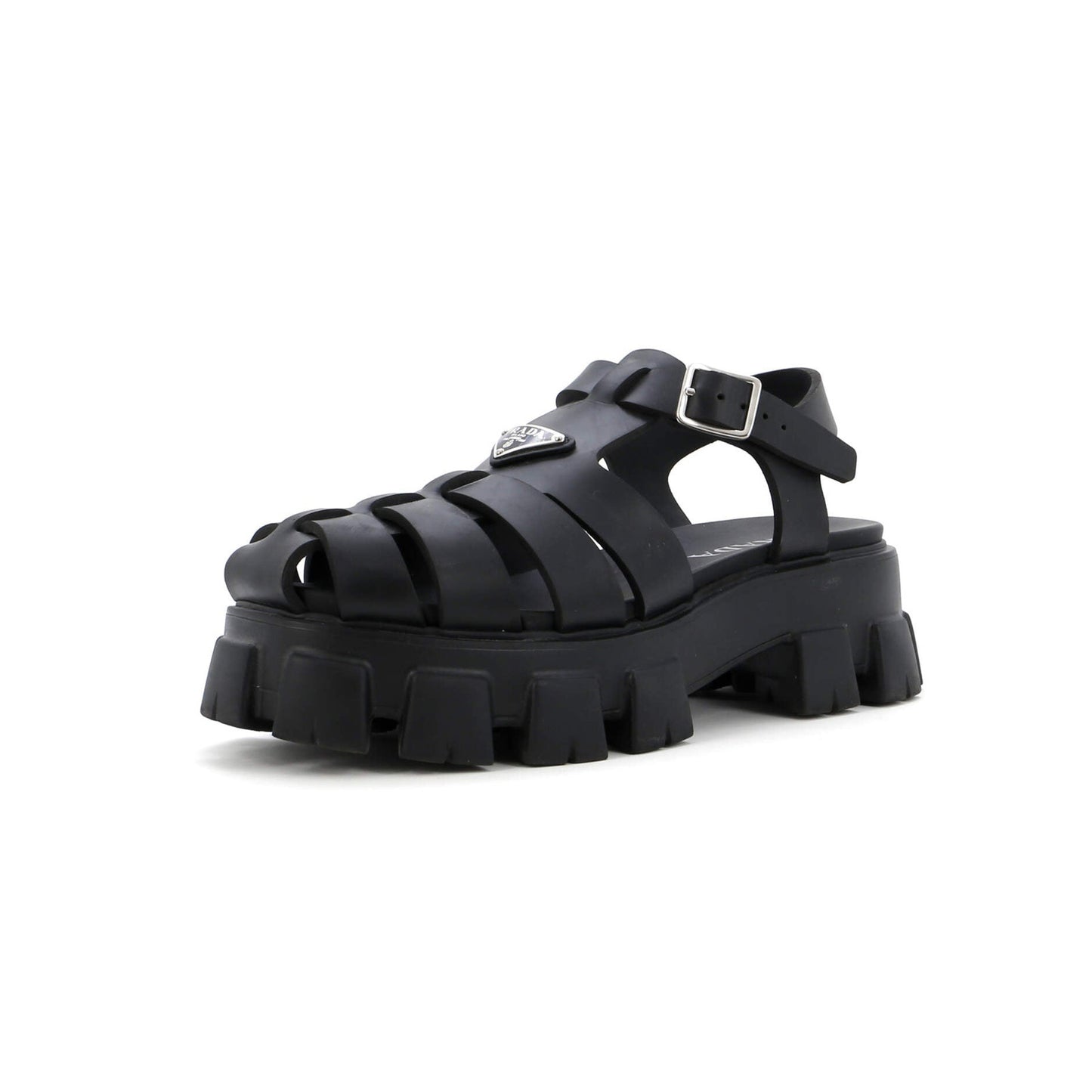 Prada Monolith Cage Platform Sandals Rubber - Men's