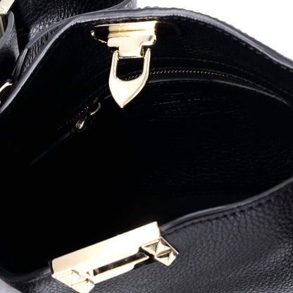 Valentino Garavani Rockstud Flip Lock Messenger Bag Leather Mini