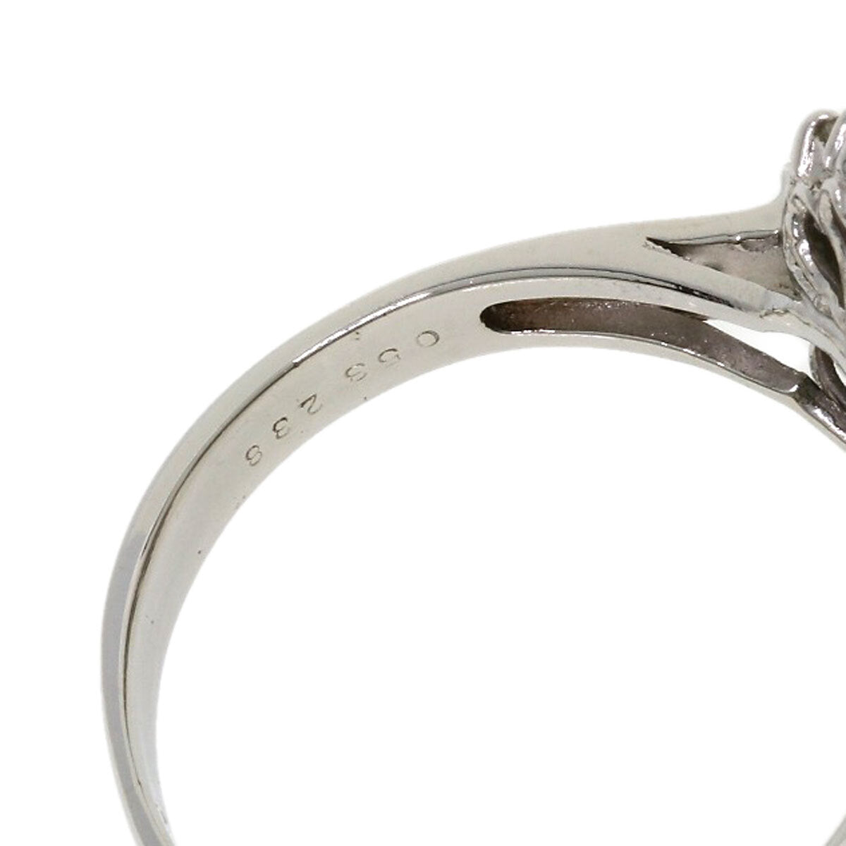 2.38Ct Sapphire Diamond Ring Platinum Pt900  8.7G