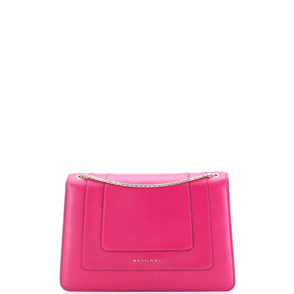 Bvlgari Serpenti Forever Square Shoulder Bag Leather Medium