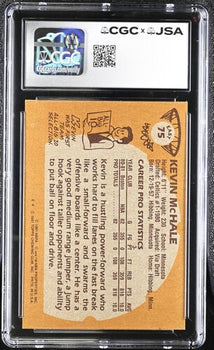 1981-82 Topps Kevin Mchale Cgc X Jsa Auth Signed/Auto Basketball Card Ba202304