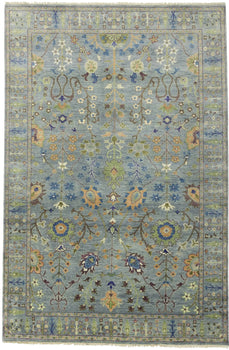 Handmade Tree of Life Oushak Chobi Oriental Rug