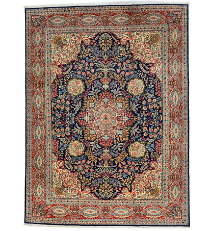 Hand-Knotted Vintage Classic Floral Oriental Rug