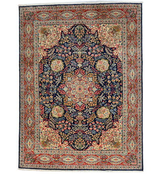 Hand-Knotted Vintage Classic Floral Oriental Rug