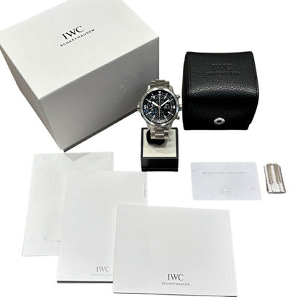 Iwc Aquatimer Chronograph Iw376804 Black Men'S Used Watch #51026