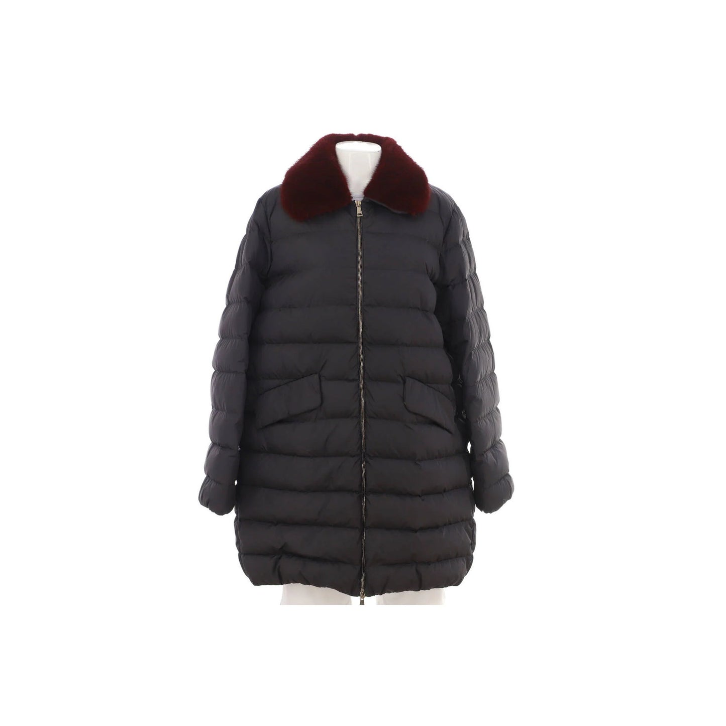 Moncler Women'S Indis Puffer Coat Polyamide With Down And Fur