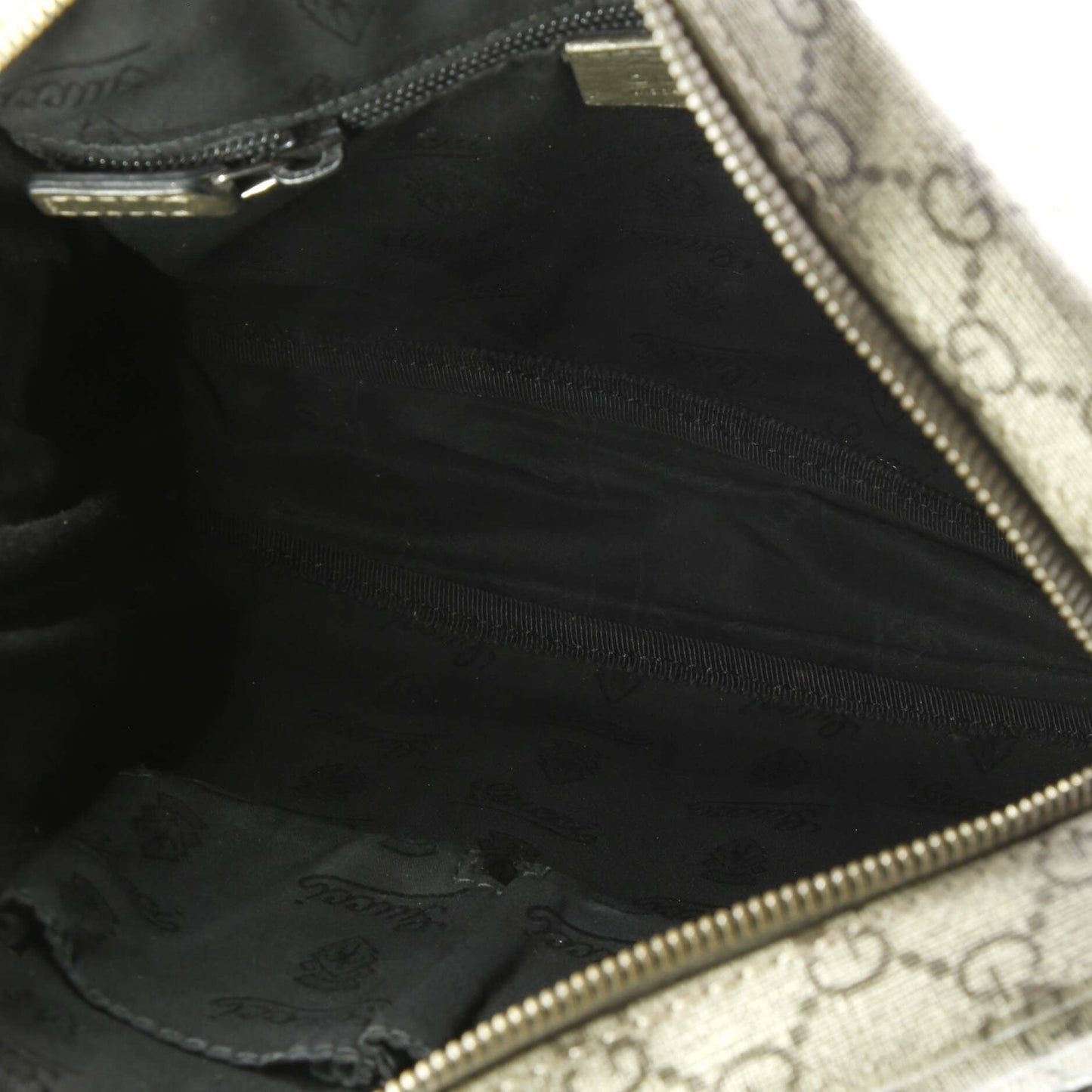 Gucci Front Zip Messenger Gg Coated Canvas Medium