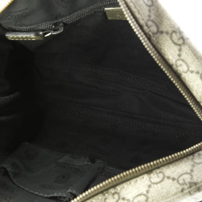 Gucci Front Zip Messenger Gg Coated Canvas Medium