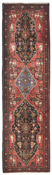 Vintage Farmho Hallway Carpet Tribal Geometric