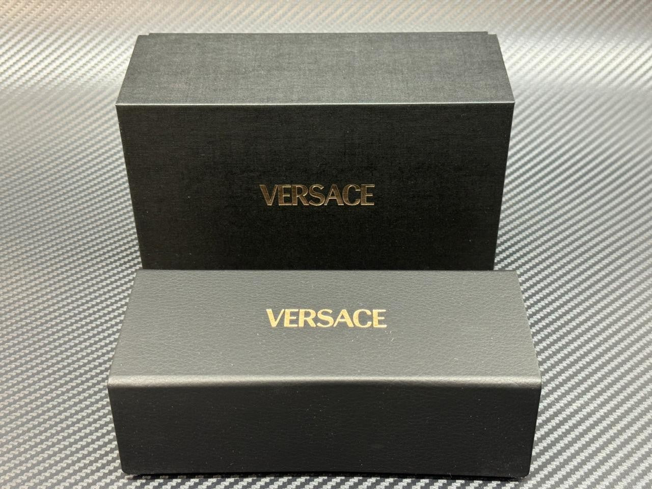 VERSACE VE4489U 536087 Black Grey Men's 55 mm Sunglasses