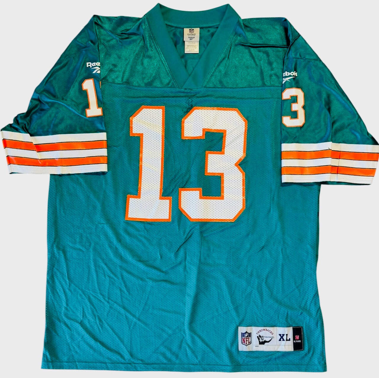 Dan Marino Signed Authentic Reebok Throwback Xl Jersey (Jsa)