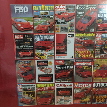Rare Ferrari F50 Oversized Poster Custom-Made Framed Not For Sale Motor Magazine