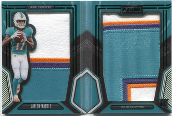 Jaylen Waddle 2021 Panini Playbook Dual 4 Color