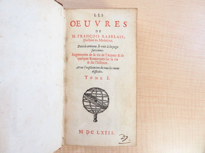Francois Rabelais Les oeuvres de M. Francois Rabelais Docteur en Medecine2set